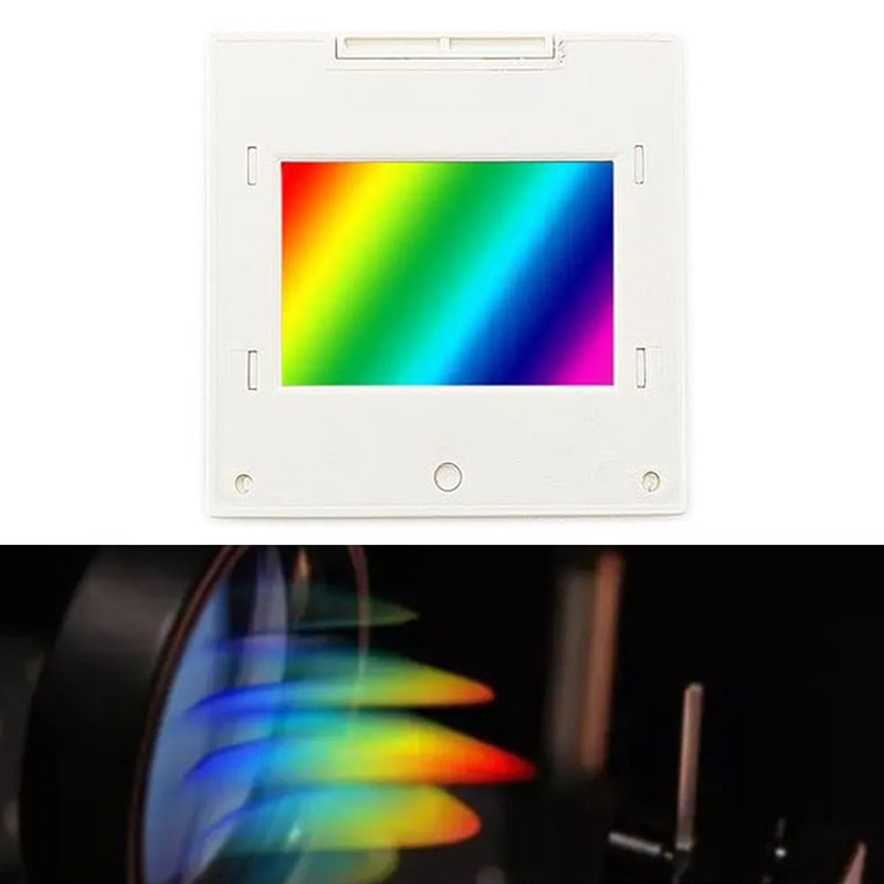 [Australia - AusPower] - Diffraction Grating, Diffraction Grating 50/100/300/600 Lines, 2mm Gear Grating Spectrophotometer, 50/100/300/600 Optical (100 Lines) 100 lines 