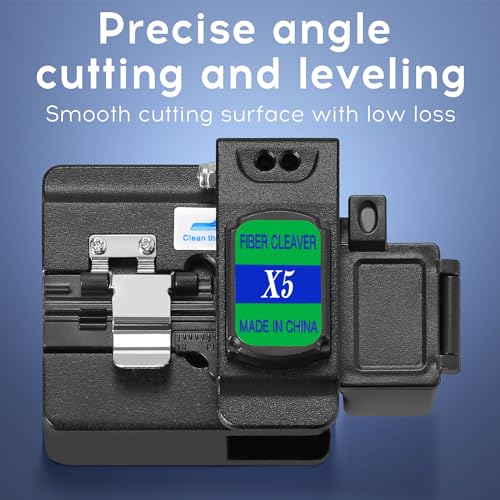 BAOSHLA X5 optical fiber cleaver, high-precision fiber cutting tool for clean wire stripping and 48,000 cuts