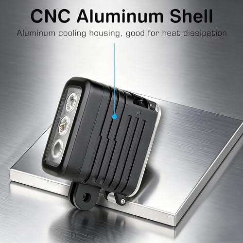 GEPULY Underwater Light Dive Light for GoPro DJI Insta360 Action Cameras