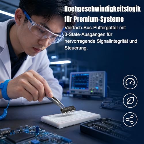 15 x SN74AHCT125N IC Chip DIP-14 Quad Bus Buffer with 3-State Outputs | Integrated circuit for level conversion, signal preparation and digital circuits