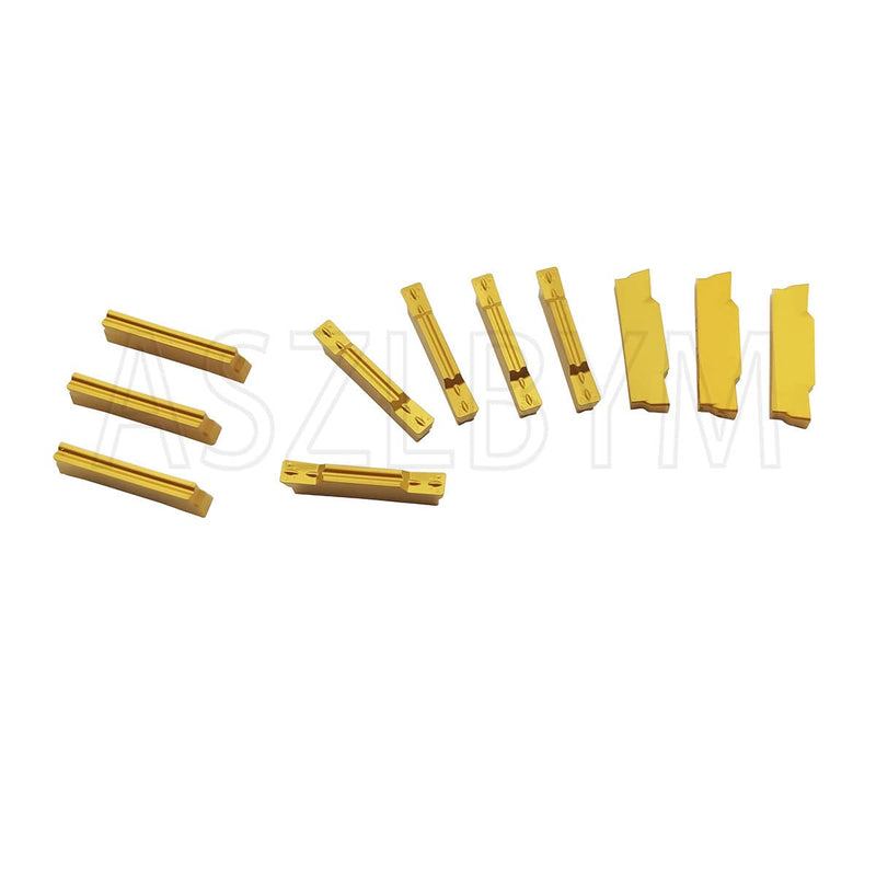 [Australia - AusPower] - Lathe Grooving Tool Holder Grooving Cut-Off Tool Holder MGEHR1616-3 With 11pcs MGMN300-M Indexable Carbide Grooving Inserts 