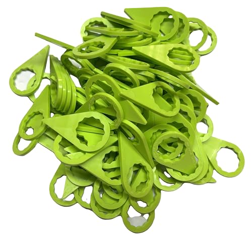 22mm (7/8") Lug Nut Indicators, Green, 100-Pack, Made in USA 100 Pack