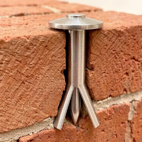 HOKIMEEN 1/4 x 2 inch zinc-plated hammer drive nail anchors for concrete, 50 pack, M6*50