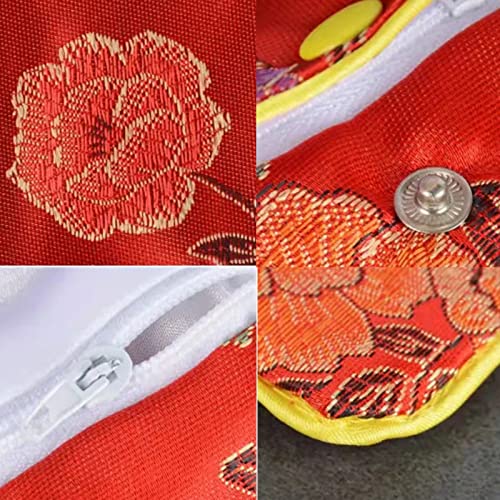 Baitaihem 30 Pack Jewelry Purse Pouch Gift Bags Chinese Silk Style Brocade Embroidered Bag,Multiple Colors(Small&Medium&Large) 1