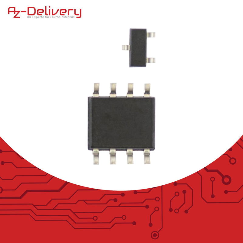 Az Delivery 3 x LED Poinsettia Soldering Set - DIY Electronics Kit for a Star with Red Lighting Effect - Ideal for Mint Learning, Christmas Decoration and Soldering Exercises