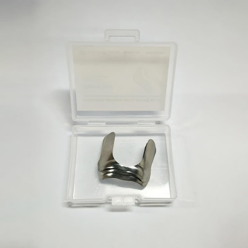 [Australia - AusPower] - 30Pcs/Box Anterior Matrix Bands, Dental Metal Curvature Matrix Bands for Proximal Anterior Restoration Thickness 30?m 