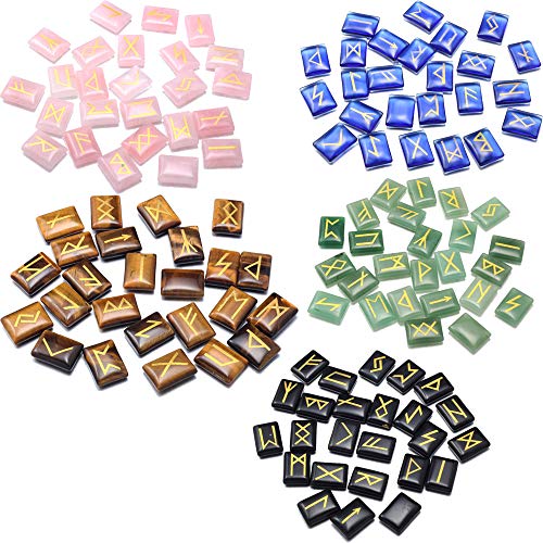 Rune Stone Set Engraved Elder Futhark Alphabet Chakra Reiki Healing Natural Red Agate Runes Stones Crystal Divination 1 Flax Cloth Bag