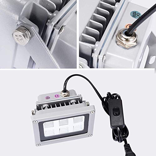 Sovol 3D Printer Resin UV Curing Lamp with Solar Turntable 360° Rotating Stand for SLA DLP 3D Printer Solidify Photosensitive UV 405nm Resin Curing Light, DIY Curing Enclosure