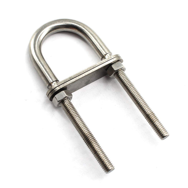 [Australia - AusPower] - M8x120 U Bolt 304 Stainless steel Tie Down U Bolt (Pack of 2) M8x120 