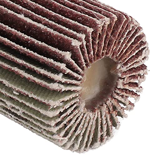 Lamellar Wheel 28 mm, Die Sander Flap Wheel for Steel, Pack of 10, Sanding Disc Sander, Sandpaper Flap Wheel, Grinding Head Rotary Tool for Grinding