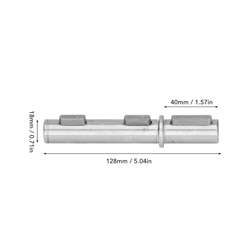 [Australia - AusPower] - Worm Reducer Output Single Shaft Diameter 18mm 0.71in Length 128mm 5.04in for Worm Reducer Gearbox NMRV040 RV040 Nema34 Stepper Motor 