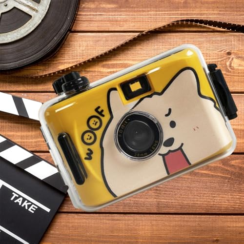Waterproof Disposable Camera 35mm Dog Patterns - Underwater Film Camera for Beach, Snorkeling, Swimming & Summer Vacations - 18 Exposures, No Flash, Durable Design for Teens & Adults DOG-18 Pcs