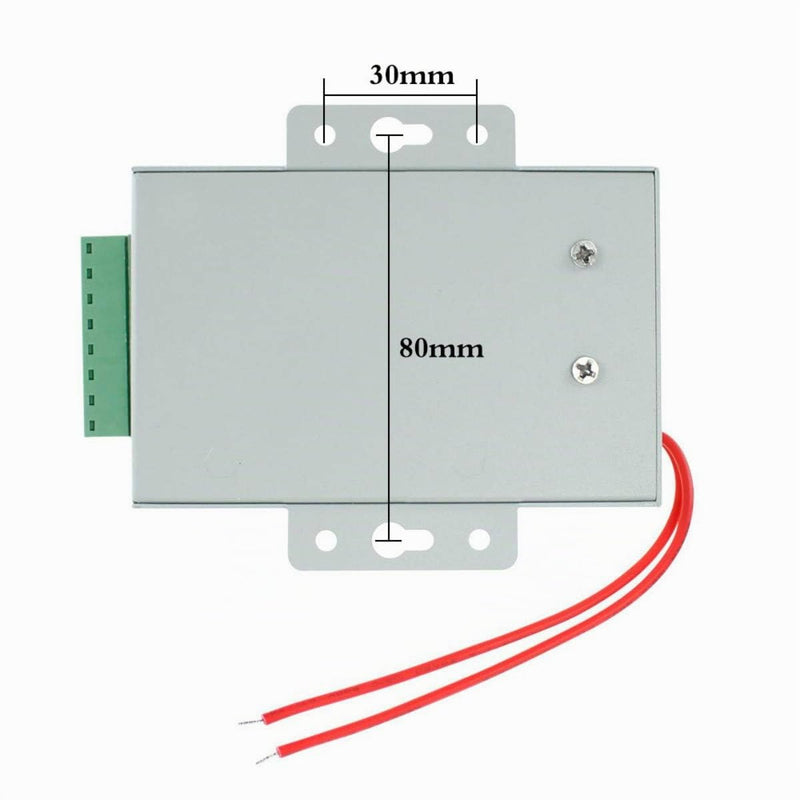 YAVIS Power Supply Door Access Control System Power Switch 3A 110-240V AC to 12V DC for Access Control System Door Lock with Time Delay K80 Power Supply-1
