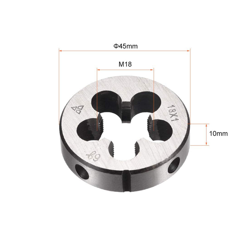 [Australia - AusPower] - sourcing map Metric Round Die Machines Right Thread Die Alloy Steel M18 X 1 
