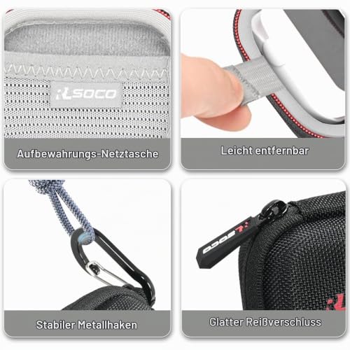 RLSOCO Bag for Beurer PO 30/PO 45/PO 40/PO 60/PO 80 & for PULOX PO-200 Solo/PO-200A Solo/PO-100/PO-250 & for Braun YK-81CEU Pulse Oximeter and More (Bag Only)