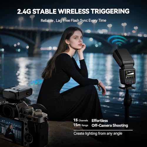 PHOTOOLEX FK300G Camera Flash Speedlite GN33 with Trigger with flash trigger