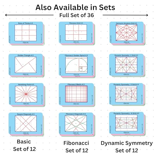 Basic Directors Viewfinder Set, 4 Layouts, 12 Cards Set - Basic