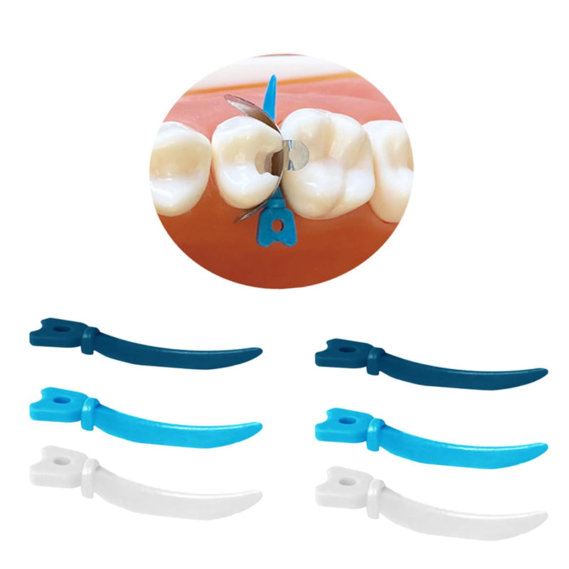 [Australia - AusPower] - 40Pcs/Box Dental Sectional Matrix System Refill Wedge, Dental Tulwar Wedges, L/M/S Plastic Wedges, Dental Wedge for Sectional Matrix System. (M) M 