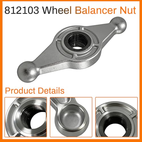 HUAYOUR wheel balancer hub wing nut compatible with Hunter DSP Series, metal threaded component