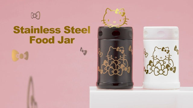 Zojirushi Hello Kitty 17 Oz Stainless Steel Food Jar, White (White) 17-Ounce