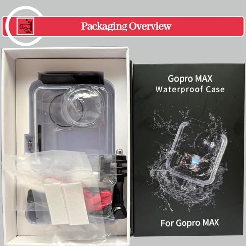 Ultimate Underwater Dive Housing Case Compatible with GoPro MAX – 40m/131ft Waterproof Protective Shell with Corrosion-Resistant PC & Tempered Glass Lens 2019