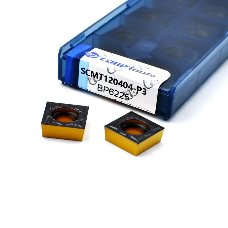 [Australia - AusPower] - CNC Carbide Inserts SCMT 431 Scmt 120404 for Metal Cutting Steel, SCMT Square Turning Insert, 10 PCS SCMT 431-PM 
