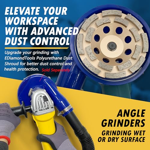 4" Diamond Grinding Wheel for Concrete 16 Dbl Row Segments 5/8"-11 4" - 16 Segs Premium Double Row - 5/8"-11 Arbor
