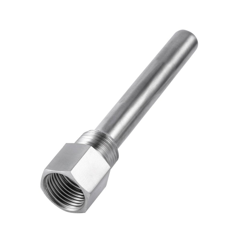 [Australia - AusPower] - Hapivida Temperature Sensor, Stainless Steel Thermowell with NPT Threads for Brewing and Cooking, 1/2 NPT Thermometer for Accurate Temperature Monitoring in Various Applications 