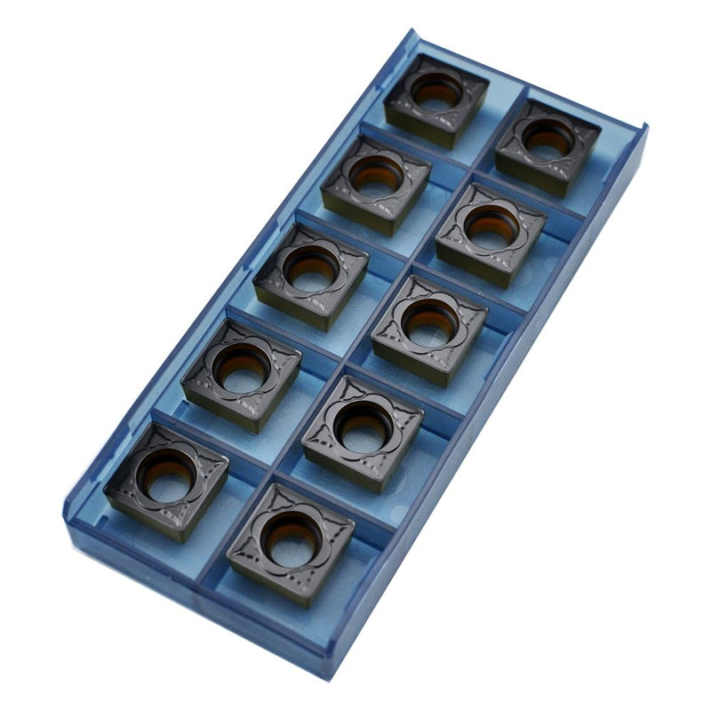 [Australia - AusPower] - CNC Carbide Inserts SCMT 432 SCMT120408-MD for Metal Lathe Cutting Steel, SCMT Square Turning Insert, 10 PCS SCMT432 