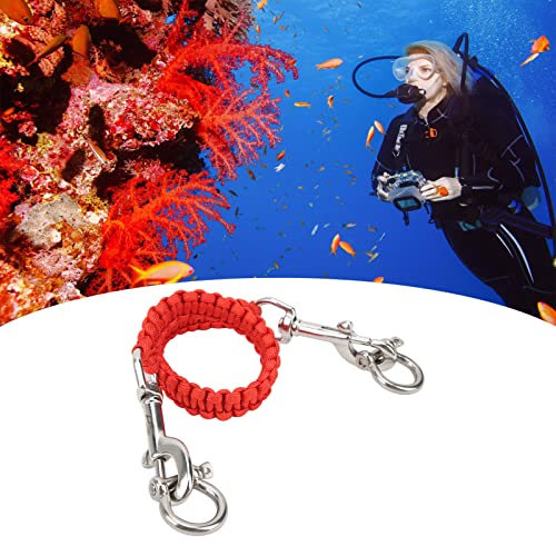 VGEBY Diving Camera Lanyard, 360 Degrees Retractable Flexible Rotation Underwater Camera Housing Lanyard for Divers, Snorkelers, Water Sports Enthusiasts