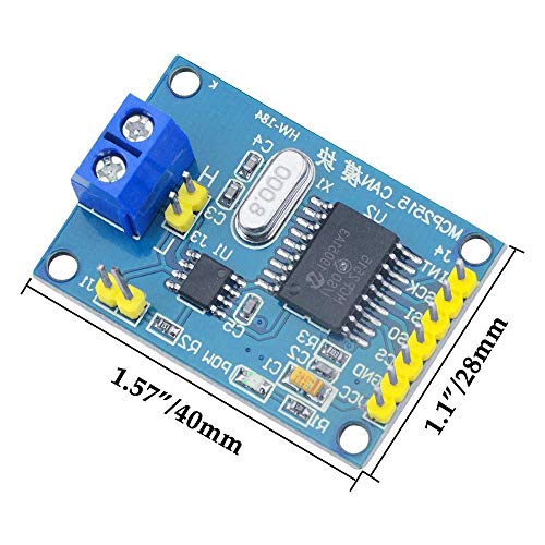 BGTXINGI Mini MCP2515 CAN Bus Module TJA1050 Receiver SPI Module DC 5V Power Supply Converter
