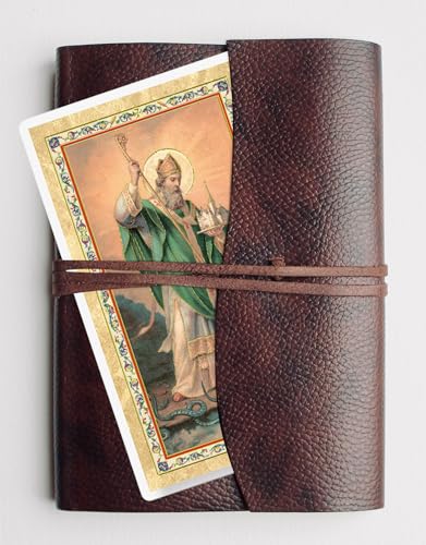 St Patrick Irish Rosary - Laminated St Patrick Prayer Card - Made In Italy Green Saint Patrick Rosary - Shamrock St Patrick Rosary Beads Catholic Patron Saint of Ireland Themed Set - 2 Items
