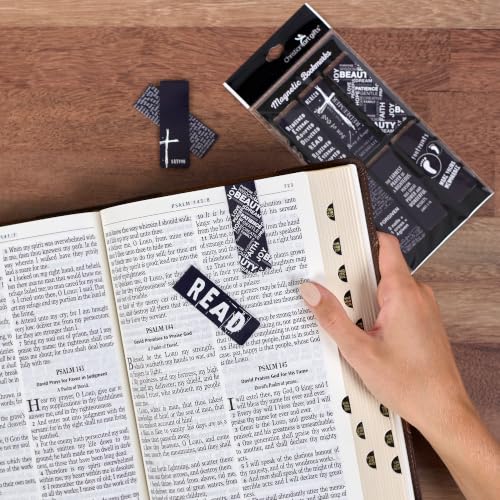 Christian Art Gifts Magnetic Scripture Bookmark Set for Men & Women Salvation Regular