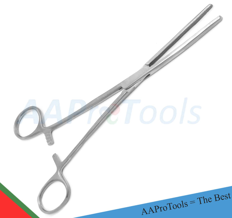 [Australia - AusPower] - 8" Straight Hemostat Forceps - Stainless Steel Locking Tweezer Clamps-Ideal Hemostats for Nurses, Fishing Forceps, Crafts and Hobby 