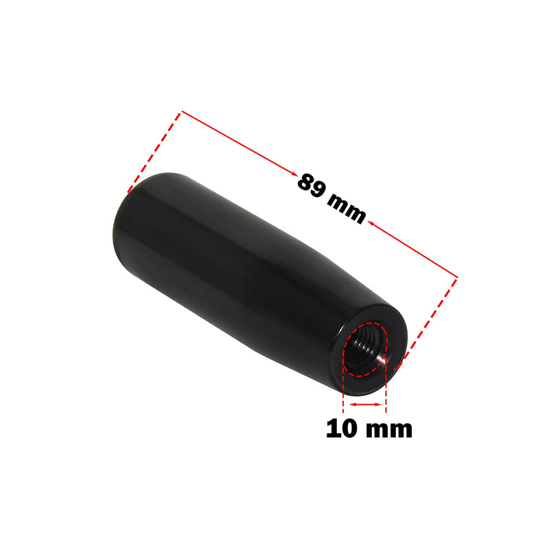[Australia - AusPower] - Flyshop M10 3/8" 10mm Female Thread, 3.5" 89mm Long Plastic Grip Handle for Grinding Machine 