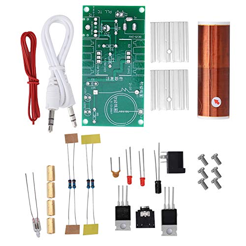 Tesla Coil, Tesla Coil Kit, Musical Tesla Coil, Tesla Coil Module, Plasma Speaker, Disassembled Mini DIY Electronics Kit, Tool, 15W DC 15-24V, 2A
