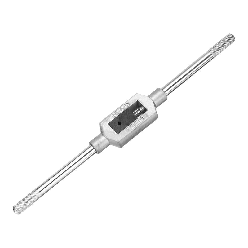 uxcell Adjustable Tap Wrench Handle, for Metric M6-M25 W1/4-1 Taps, Thread Tap Holder Reamer Hand Tapping Tool for Machinist Repair, Medium Carbon Steel Handle with Nickel Plated