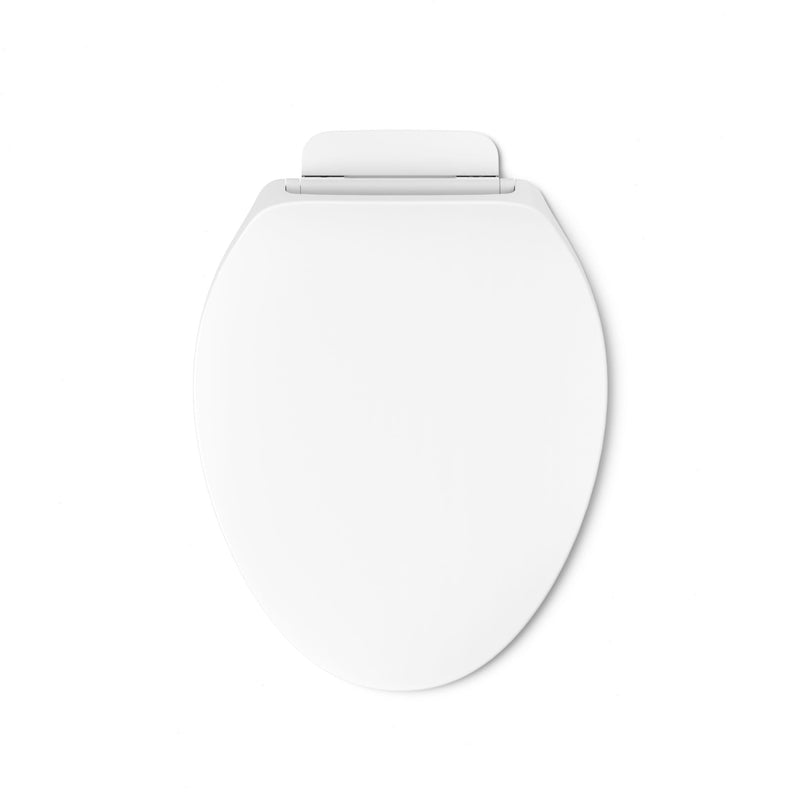 KOHLER K-28004-0 Drift ReadyLatch Quiet Close Elongated Toilet Seat, White, Grip-Tight Installation, Slam Prevention