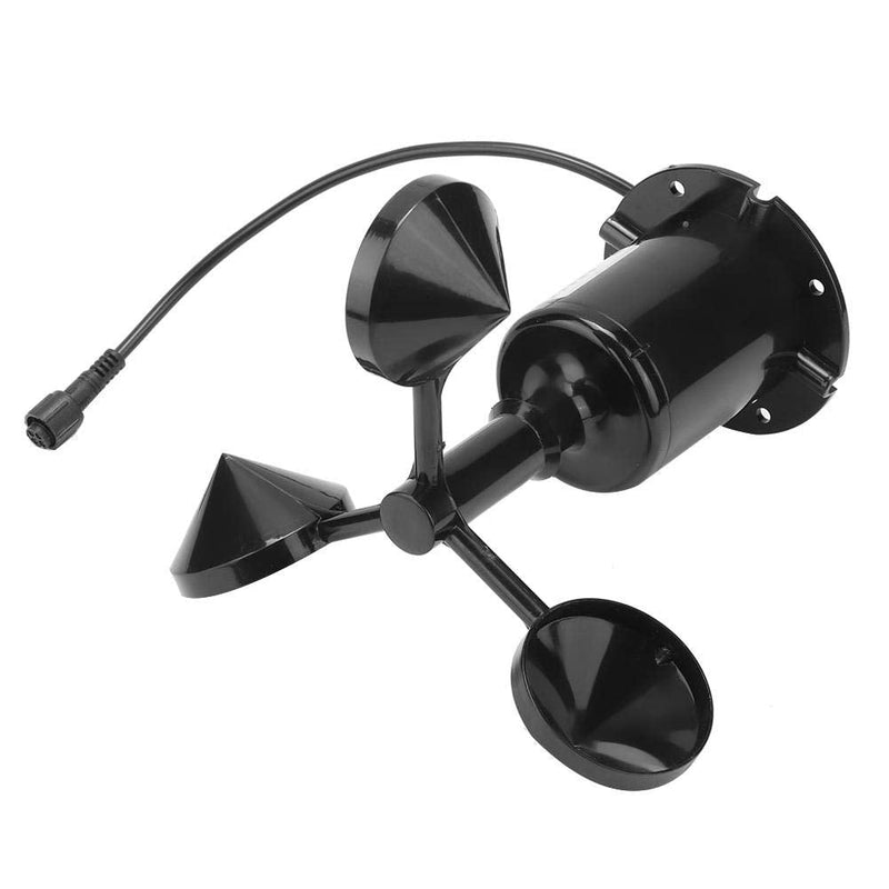 [Australia - AusPower] - Mumusuki 0-70 m/s Ambient Signal Output Pulse Type Carbon Wind Speed Sensor Anemometer Three Cups Transmitter Wind Speed Sensor Anemometer 