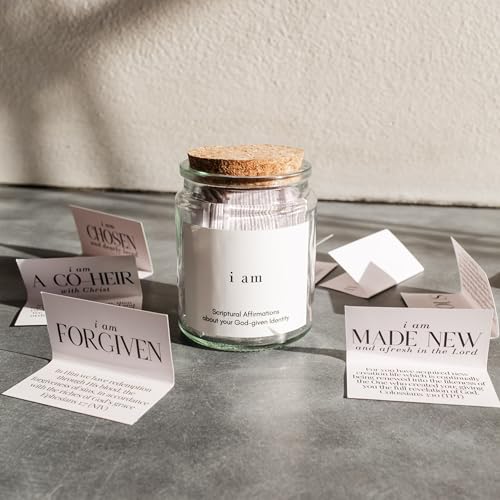anointed. i am Jar for Women | 55+ Scripture Affirmation Cards, Faith Gift