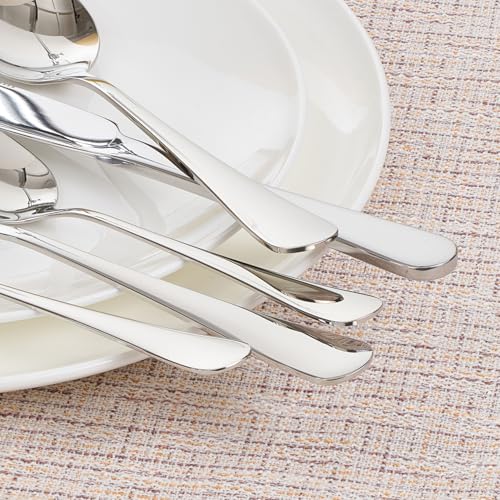 HIKAA 16-Piece Dinner Forks Set, 8-Inch 18/10 Stainless Steel Forks, Mirror Polished Dishwasher Safe Silverware Forks for Home, Restaurant, Party