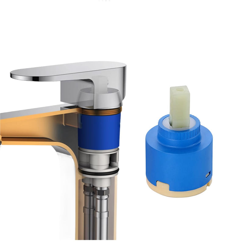 Tap Cartridge 35mm Ceramic Cartridge for Tap, Replacement Cartridge for Single Lever Kitchen Taps, Mixer Taps and Shower Taps