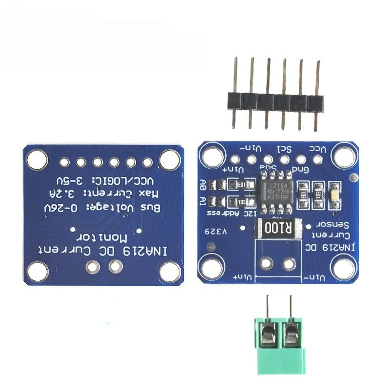 CJMCU-219 INA219 I2C Interface Bi-directional DC Current/Power Monitoring Sensor Module for Arduino Raspberry Pi Pack of 6