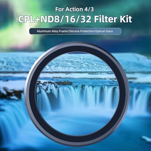 Camera Lens Filter Set for DJI Action 5 pro/4/3,4 Pack CPL ND32 ND16 ND8 Action 5/4/3 CPL+ND8 16 32 Filter