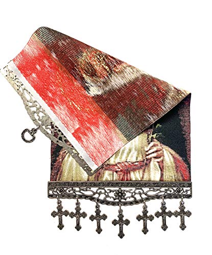 Religious Icon - Holy Saint Mary Blessed Virgin - Sacred Heart - Wall Hanging Tapestry Banner Large Art Decor - Christian Orthodox Catholic Cross - 16 x 8 inch - Ideal Christmas