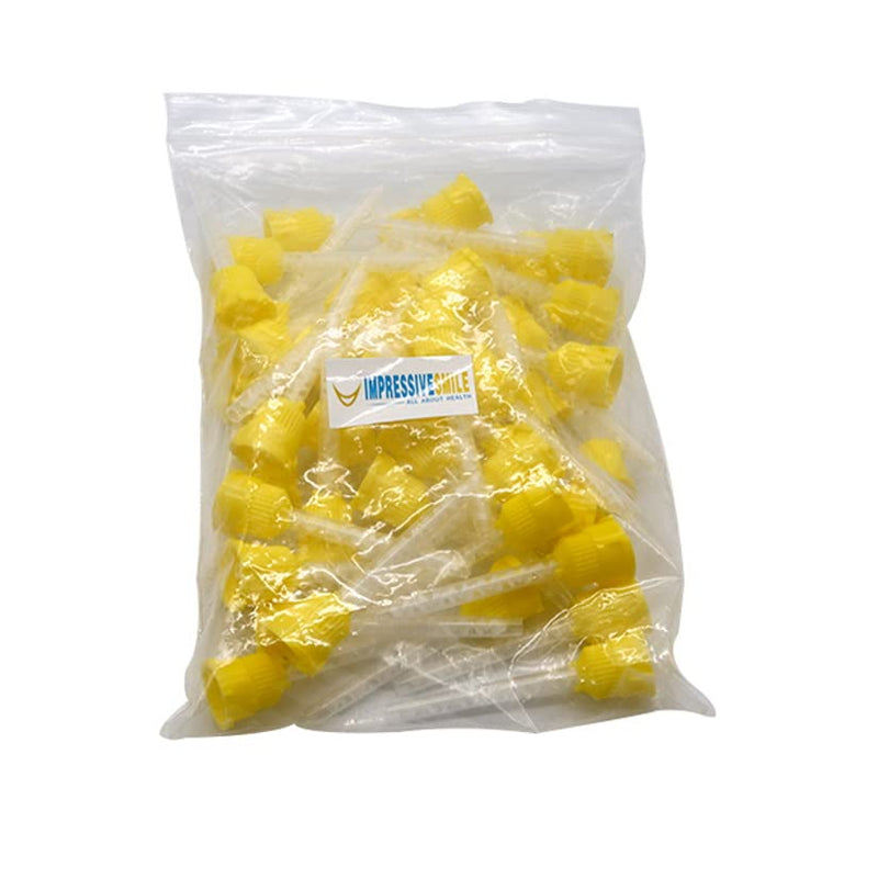 [Australia - AusPower] - Dental Mixing Tips Impression Yellow 1:1 50 pcs 
