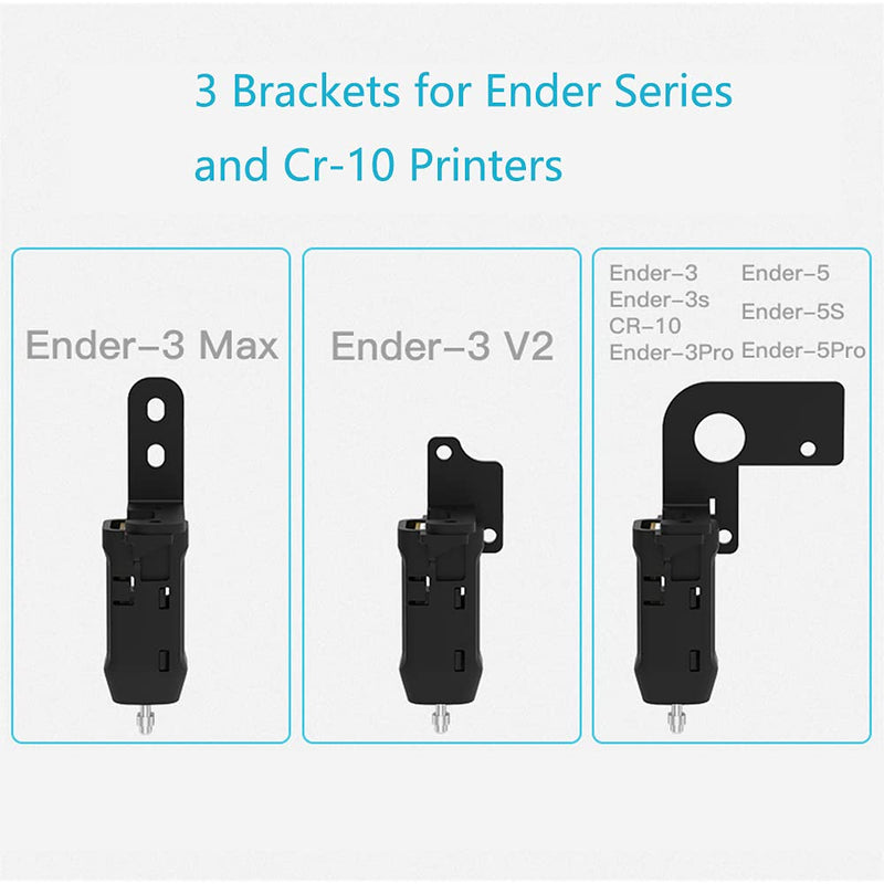 Cregrant3D Creality CR Touch Auto Bed Leveling Sensor Kit for 32 Bit V4.2.2/(.7) Mainboard Ender 3v2/3/Pro/Ender 5/Pro/CR-10, PTFE Tubing 1M,Aluminum Extruder, 0.4mm Nozzle, PC4-M6/M10 Fittings CR Touch Kit