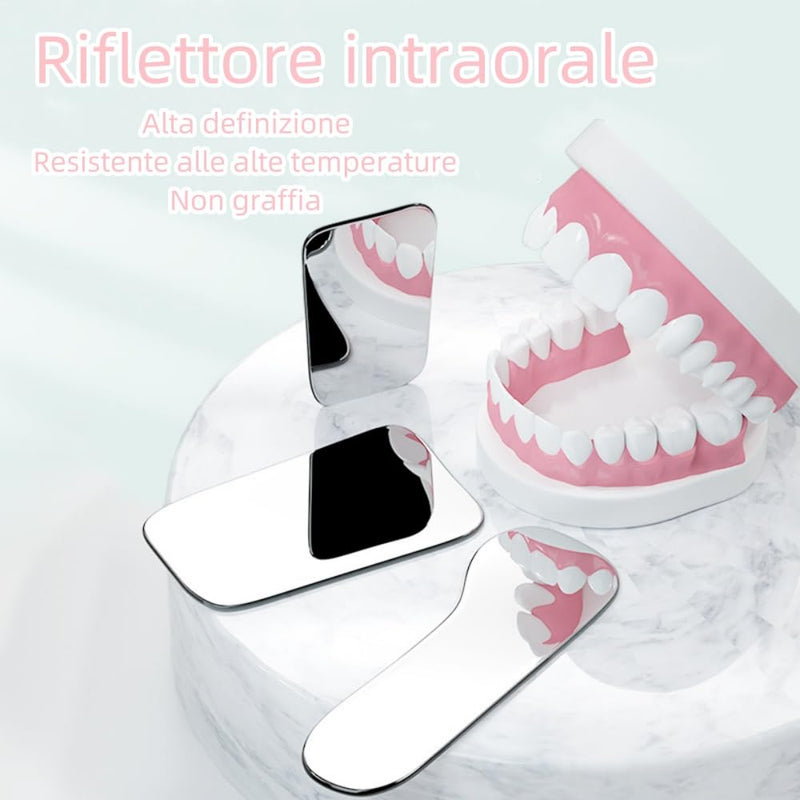 Intra-oral Photography Mirror, Intra-Oral Inspection Mirror, Pack of 5, Mirror for Intra-Oral Dental Photography