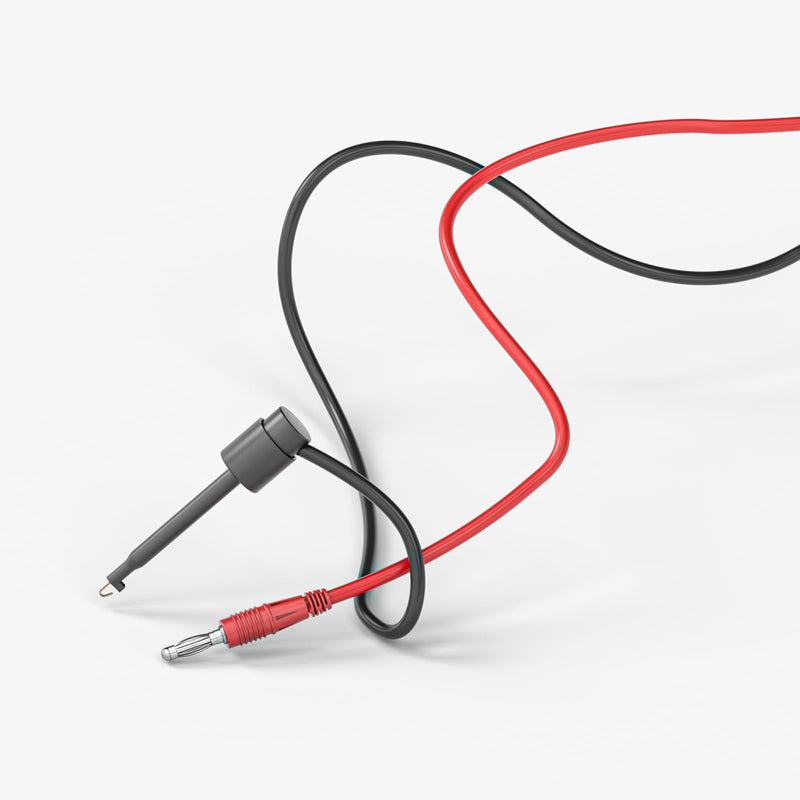 4mm Banana Plug to Test Hook Clips Test Leads, Pack of 4 | Copper soft cable, wires for multimeter, electrical testing, 500V 5A 2 Satz