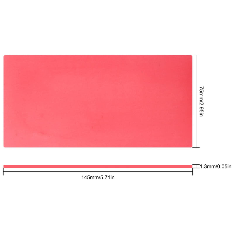 [Australia - AusPower] - Base Plate Wax, Pack of 10, Red Use Bite Wax, Denture Casting Wax Sheet for Modelling Jewellery Carvings, Laboratory Equipment (1.3 mm (10 mm) 1.3mm(10块装） 